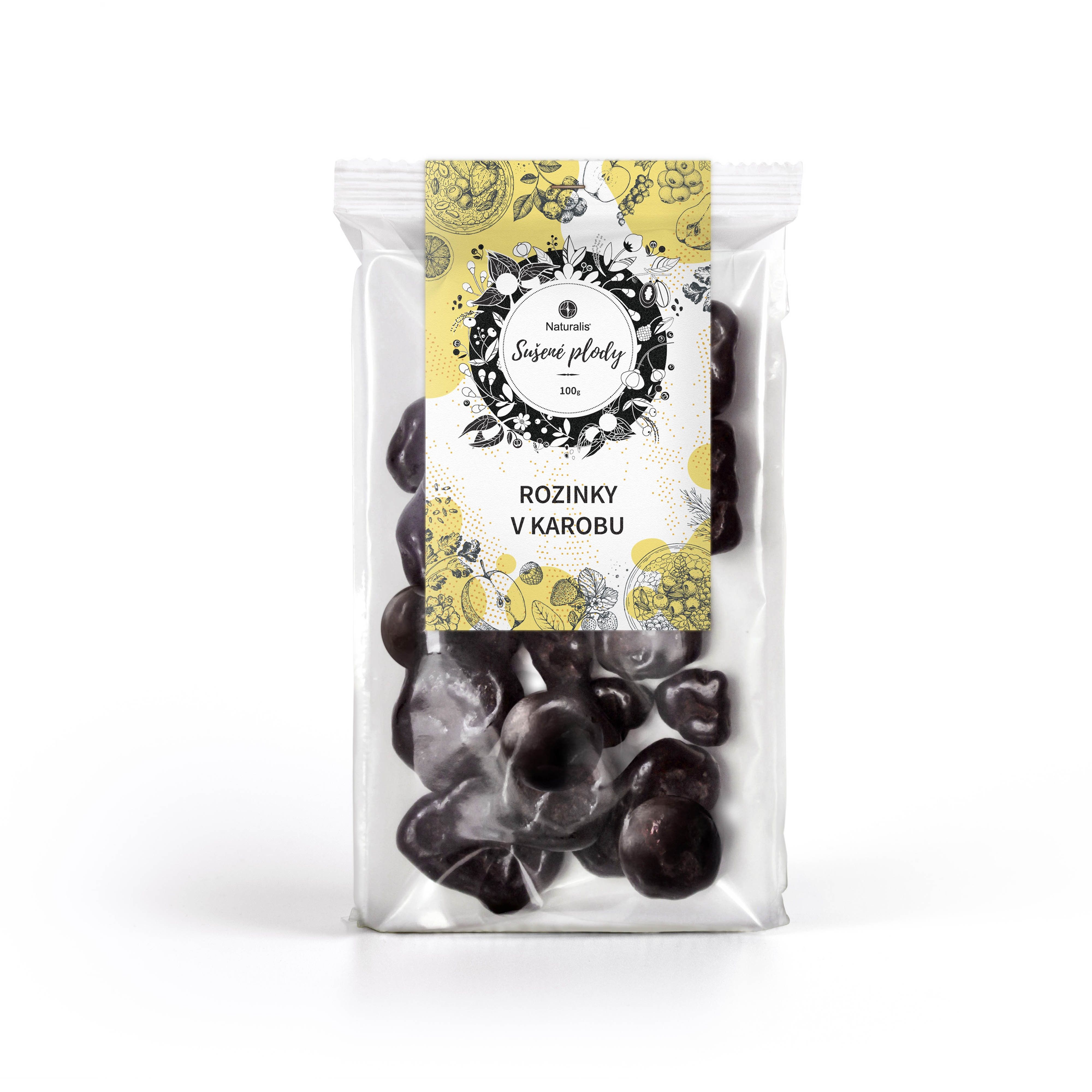 Levně Rozinky v karobu Naturalis - 100 g