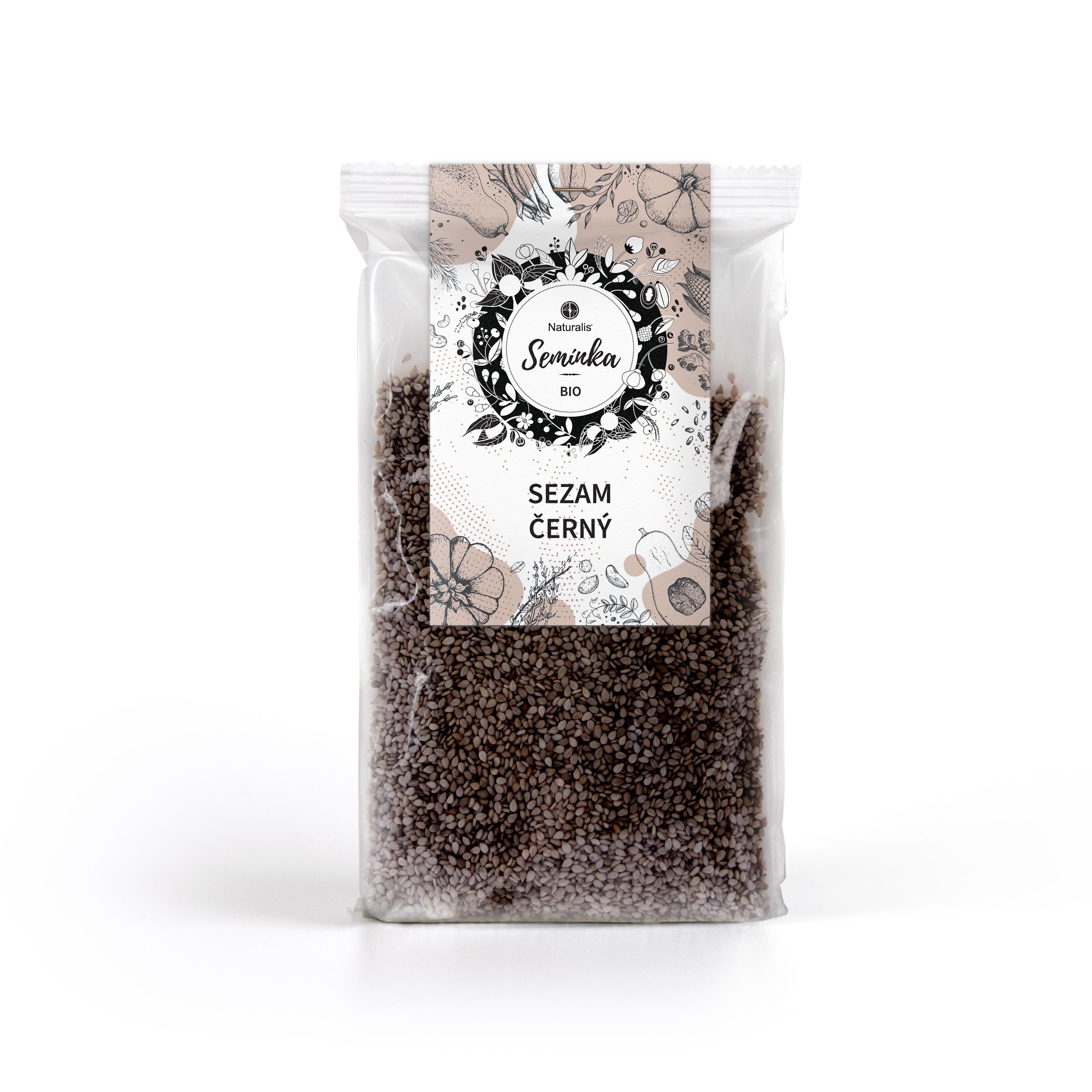 Levně Sezam černý neloupaný Naturalis BIO - 100 g