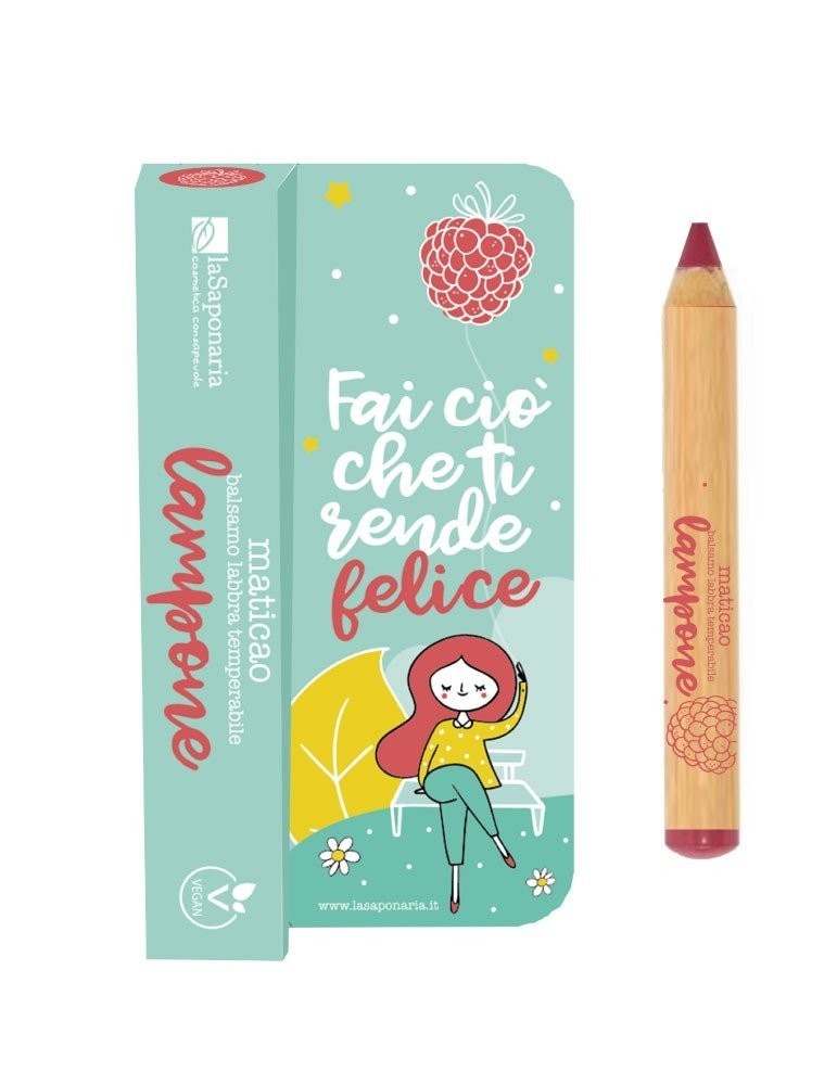 Tónovací balzám na rty v tužce Maticao malina laSaponaria - 2,5 g