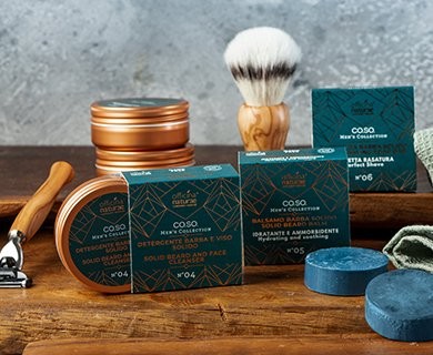 Pánské tuhé mýdlo na holení vousů N°06 Officina Naturae - 50 g