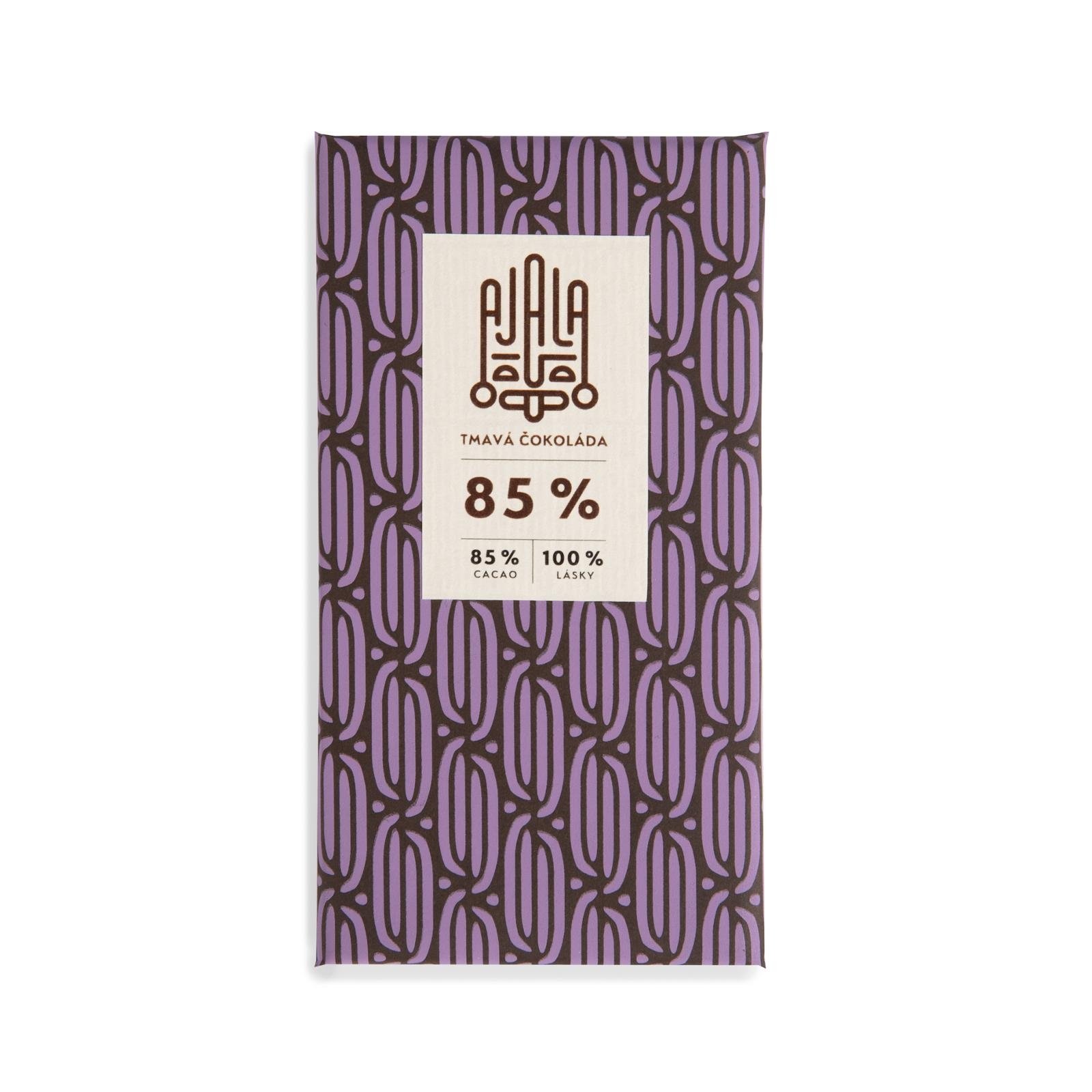 Levně Tmavá čokoláda 85% BIO Ajala Chocolate - 45 g