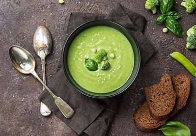 Brokolicová polévka bez mouky