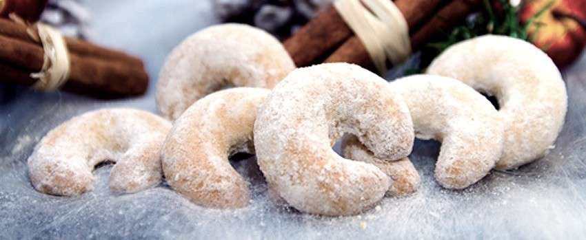 Veganské vanilkové rohlíčky Veganské vanilkové rohlíčky